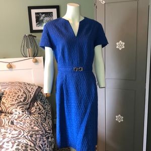 Tahari ALS Size 14 Royal blue dress with pockets